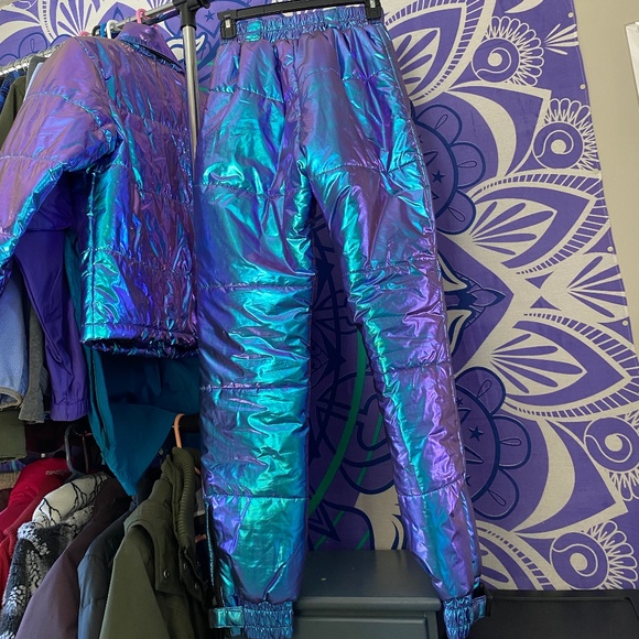 Club Exx Iridescent Snowsuit from Dolls Kill - Picture 9 of 15